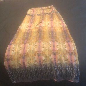 Strapless maxi dress